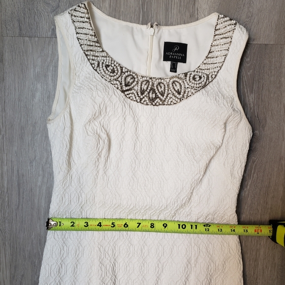 Adrianna Papell Textured Embroidered Dress - Picture 8 of 8